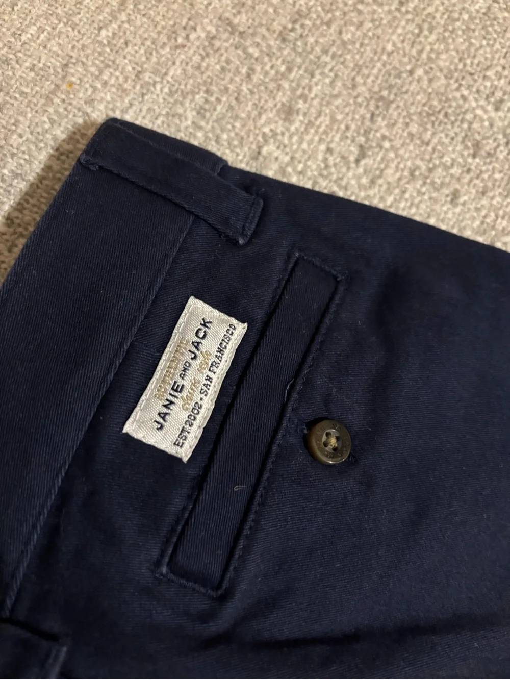 NWT Janie & Jack Navy Pants - Picture 5 of 7